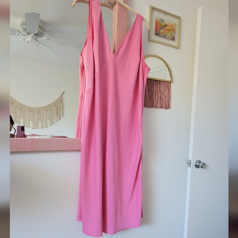 Pink Silk Midi